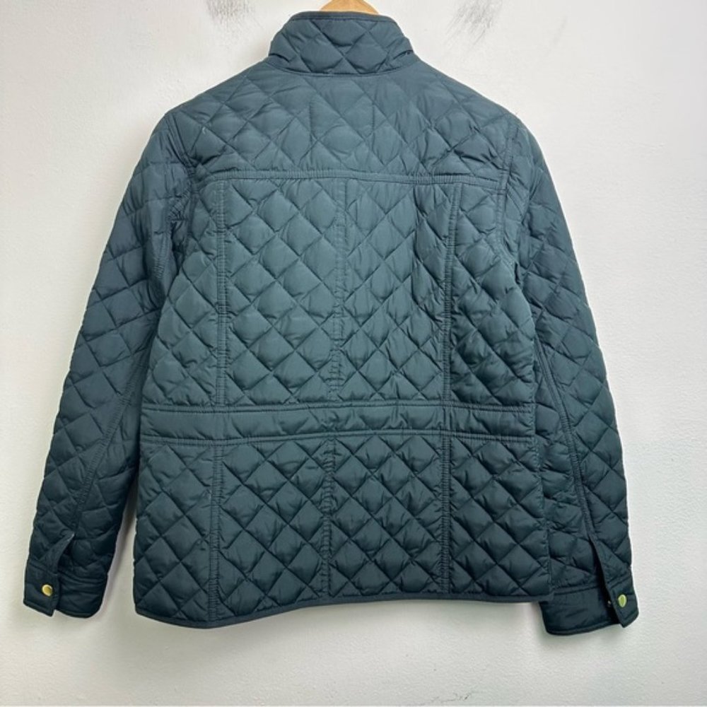 J. Crew Quilted Down Filled Zip Button Jacket Siz… - image 5